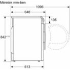 Bosch WQG245C0BY Serie 6, Hőszivattyús szárítógép, 9 kg