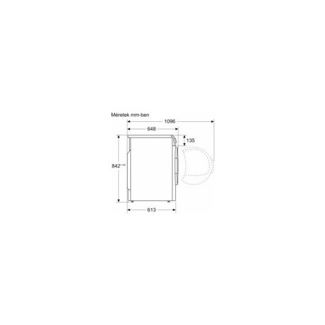 Bosch WQG245C0BY Serie 6, Hőszivattyús szárítógép, 9 kg
