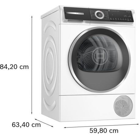 Bosch WQH245B4BY Serie 6, Hőszivattyús szárítógép, 9 kg