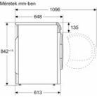 Bosch WTH85293BY Serie 4, Hőszivattyús szárítógép, 8 kg